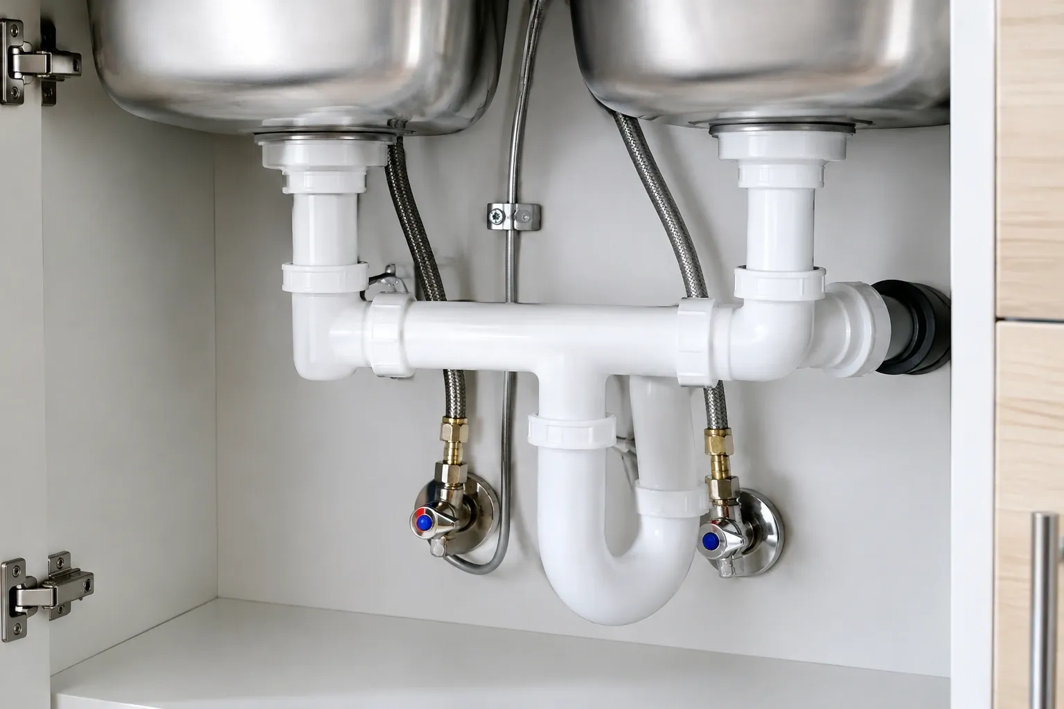 Well-organized residential circuit breaker panel and cleanly routed conduit wiring